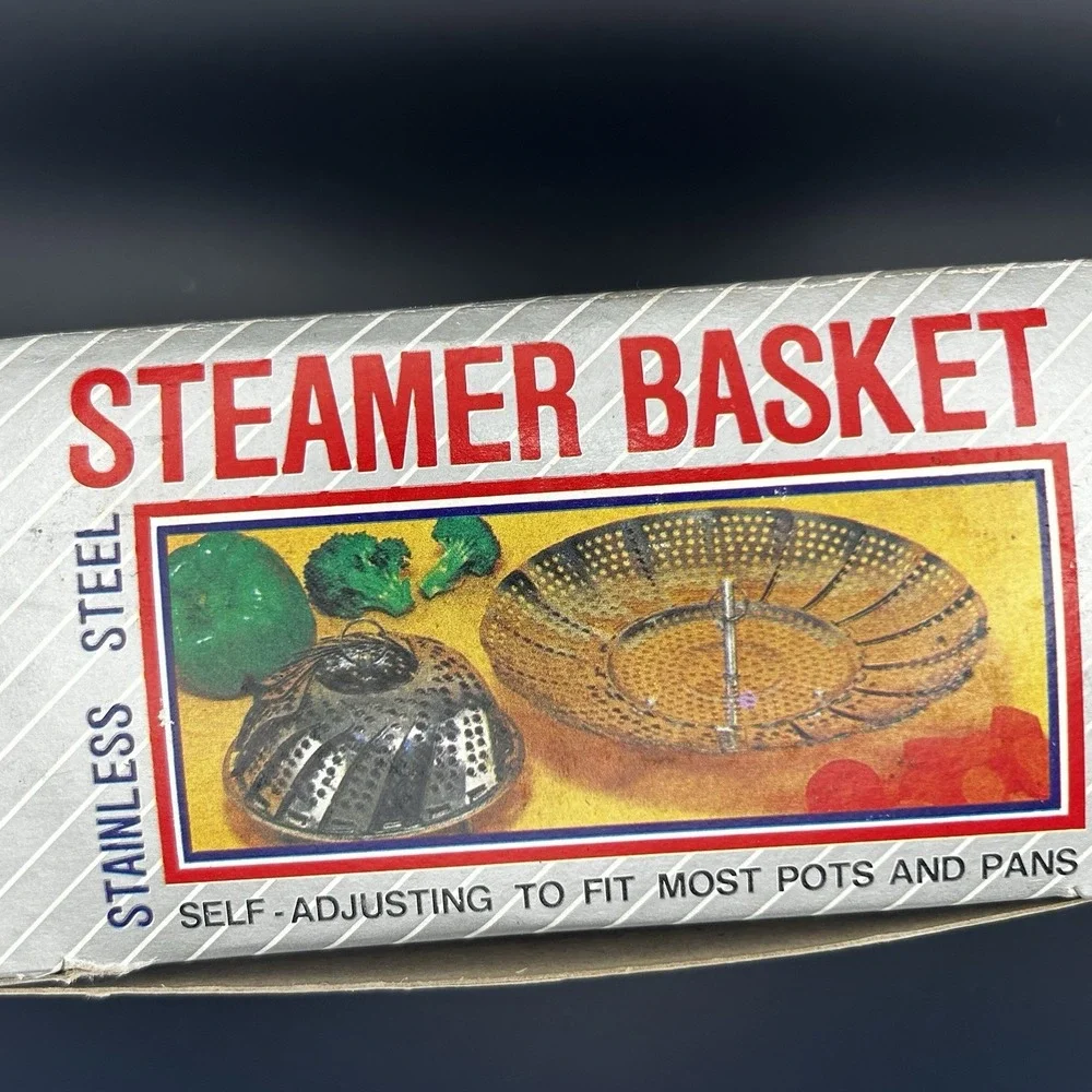 Vintage  Nevco Stainless Steel Food Steamer In Original Packaging